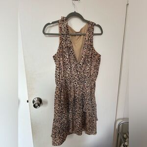 Parker cheetah dress size medium